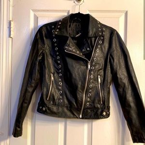 Vegan Leather Moto Jacket